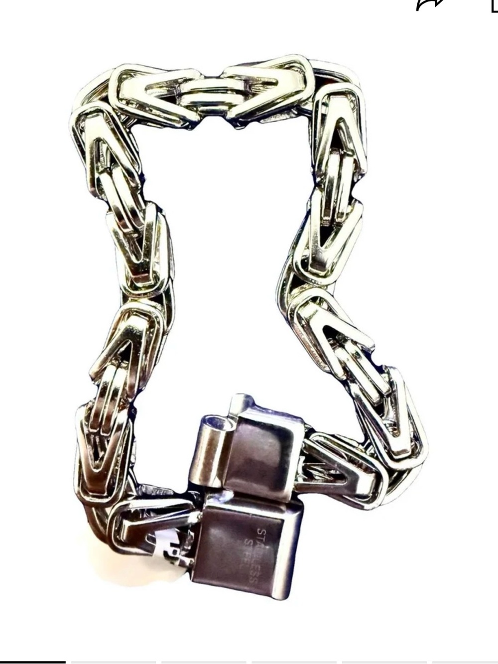 Anthony Jacobs stainless steel Chunky Link Bracelet bought out Neiman Marcus
